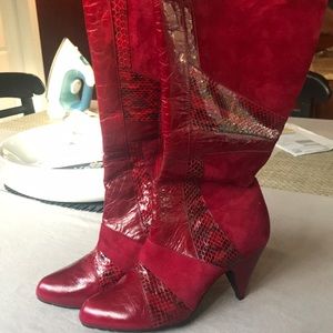 Chocolat blu boots suede/leather